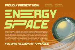 Energy Space - Futuristic Display Typeface Product Image 1