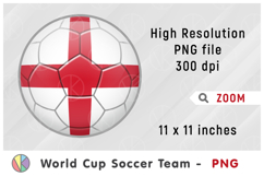 England National Team Soccer Ball. World Cup 2026 Product Image 1