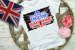 England Is My Home Sublimation- UK Patriotic Sublimation Design