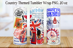 Country Travel Tumbler Wrap 20oz|Sublimation PNG. Product Image 1