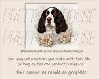 English Springer Spanie Dog Tumbler Wrap PNG Product Image 2