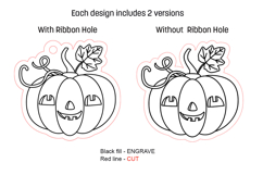 Halloween Pumpkins Ornaments Laser Engraving Product Image 2