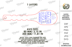 Engraved Wooden Spatula Laser Cut. Kitchen Decor SVG Product Image 2