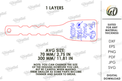 Engraved Wooden Spatula Laser Cut. Kitchen Decor SVG Product Image 2