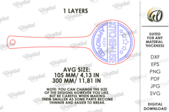 Engraved Wooden Spatula Laser Cut. Kitchen Decor SVG Product Image 2