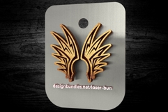 Tribal Wing Stud Earrings SVG | Laser Cut Engraving Jewelry Product Image 1