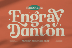 Engray Danton - Modern Alternate Serif Font Product Image 1