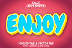 Enjoy text editable text effect style Product Image 1