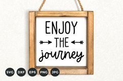 Farmhouse Sign SVG | Enjoy the Journey Svg | Arrow Svg Product Image 1
