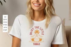 Enjoy the Little Things Outdoor SVG T shirt Design