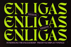 Enligas - Freestyle Display Typeface Product Image 12