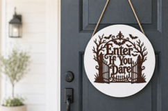 Enter If You Dare Halloween SVG Product Image 2