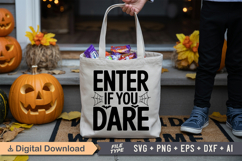 Enter If You Dare SVG File | Spooky Halloween SVG Product Image 4