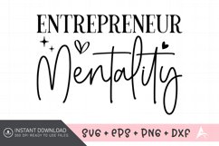 Entrepreneur Mentality SVG , Positive Affirmation SVG Product Image 1