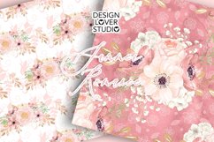 Watercolor Summer Romance Blush digital paper pack Product Image 4