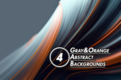 Gray&amp;Orange Abstract Backgrounds Product Image 1