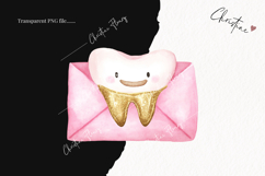 Pink Watercolor Envelope - Tooth Fairy PNG Product Image 2