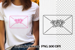 Envelope flower SVG design | Valentine’s Day SVG design Product Image 1