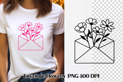 Envelope flower SVG design | Valentine’s Day SVG design Product Image 1