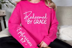 Redeemed By Grace Sleeve SVG, Christian SVG Design Product Image 3