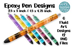 Set of brightly colored pens