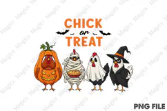 Chick or Treat Png,Halloween Chicken Png Product Image 1