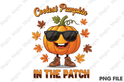 Coolest Pumpkin in the Patch Sublimation Product Image 1