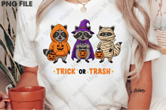 Halloween Raccoon Trick or Trash Png Product Image 2