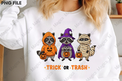 Halloween Raccoon Trick or Trash Png Product Image 3
