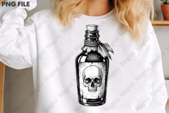 vintage dark glass bottle PNG Product Image 3