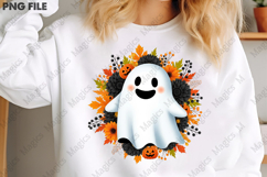 Ghost Pumpkin Autumn Fall Halloween PNG Product Image 3