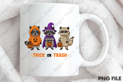 Halloween Raccoon Trick or Trash Png Product Image 4