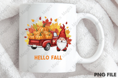 Hello Fall Farm Truck PNG Product Image 4
