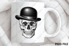 Vintage engraving human skull Product Image 4