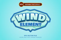 Wind element editable text effect Product Image 1