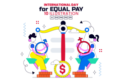 10 International Day for Equal Pay Illustration Product Image 1