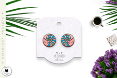 Cute Beach Earrings | Beach Studs Laser Cut Product Image 2