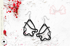 Snake Teardrop Earrings Laser Cut | Animal Teardrop SVG Product Image 4