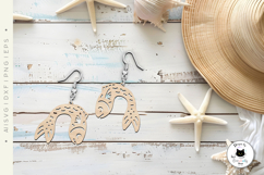 Funny Fish SVG | Summer Earrings Laser Cut File Product Image 3