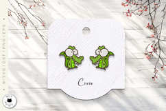 Funny Animals Stud Earrings Laser Cut Bundle Product Image 4