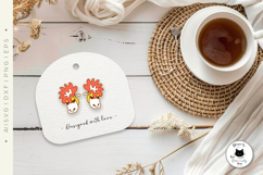 Funny Alpaca Stud Earrings Laser Cut | Llama Earrings SVG Product Image 2