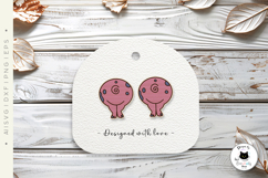 Funny Farm Animal Butt Earrings | Farm Laser Cut SVG Product Image 2