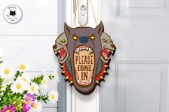 Layered Halloween Sign Laser Cut | Hound From Hell SVG Product Image 2