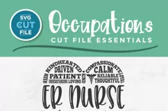 ER nurse svg, emergency room nurse, svg file for crafters, cricut svg, silhouette svg for Pinterest