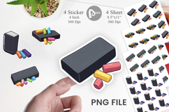 Eraser and Chalk Sticker Product Image 1