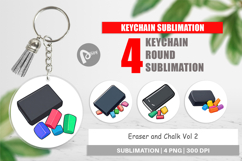 Keychain Eraser and Chalk Product Image 1