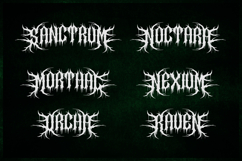 Erethyl | Black Metal Font Product Image 5