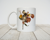 Hand-Painted Autumn Floral Watercolor Bouquet Product Image 8