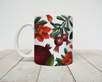 Hand Painted Pomegranate Botanical Clipart Set PNG Product Image 8