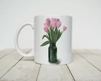 Flowers tulips clipart. Spring flowers. Sublimation designs Product Image 3